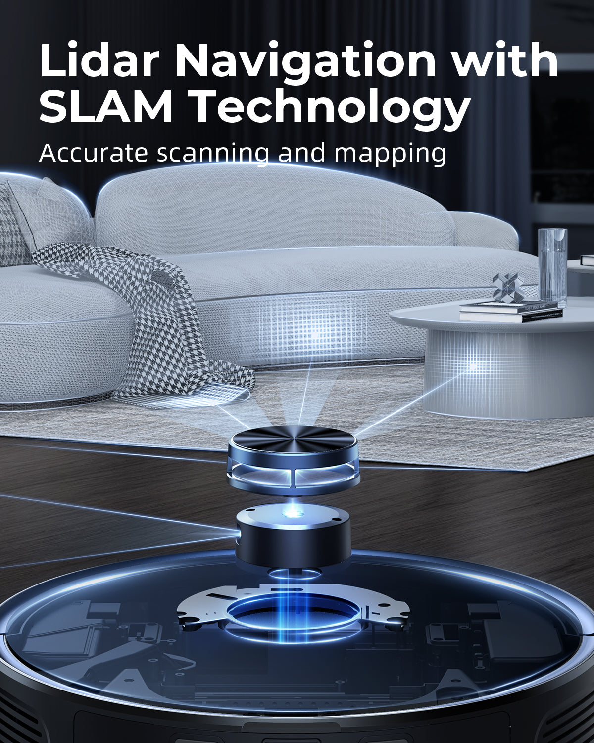 Laresar L6 Pro Self Emptying Robot Vacuum and Mop Combo