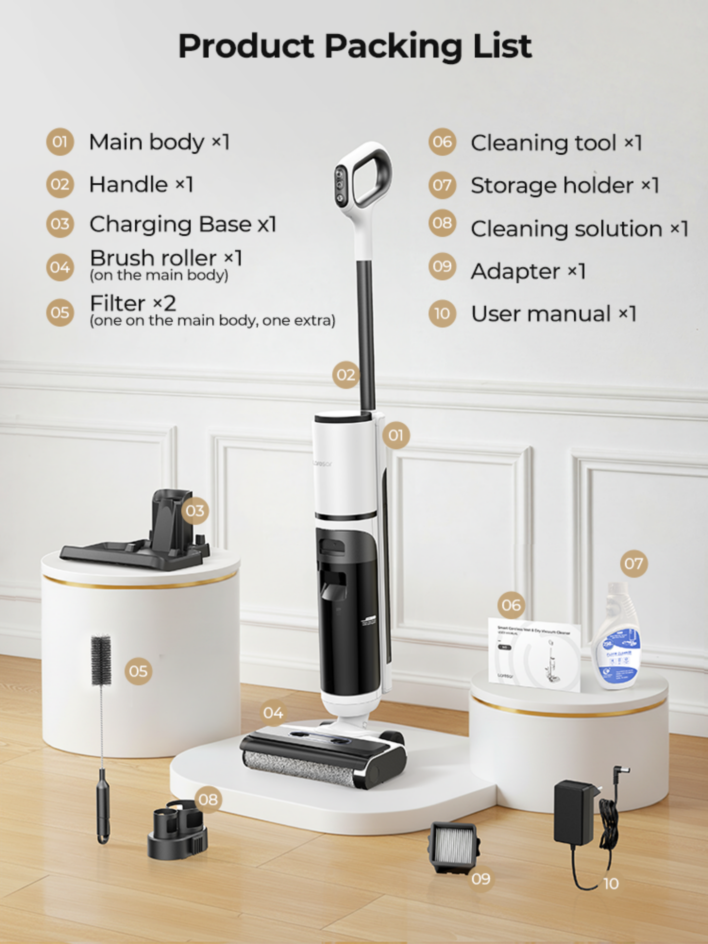 Laresar M5 Cordless Wet Dry Vacuum
