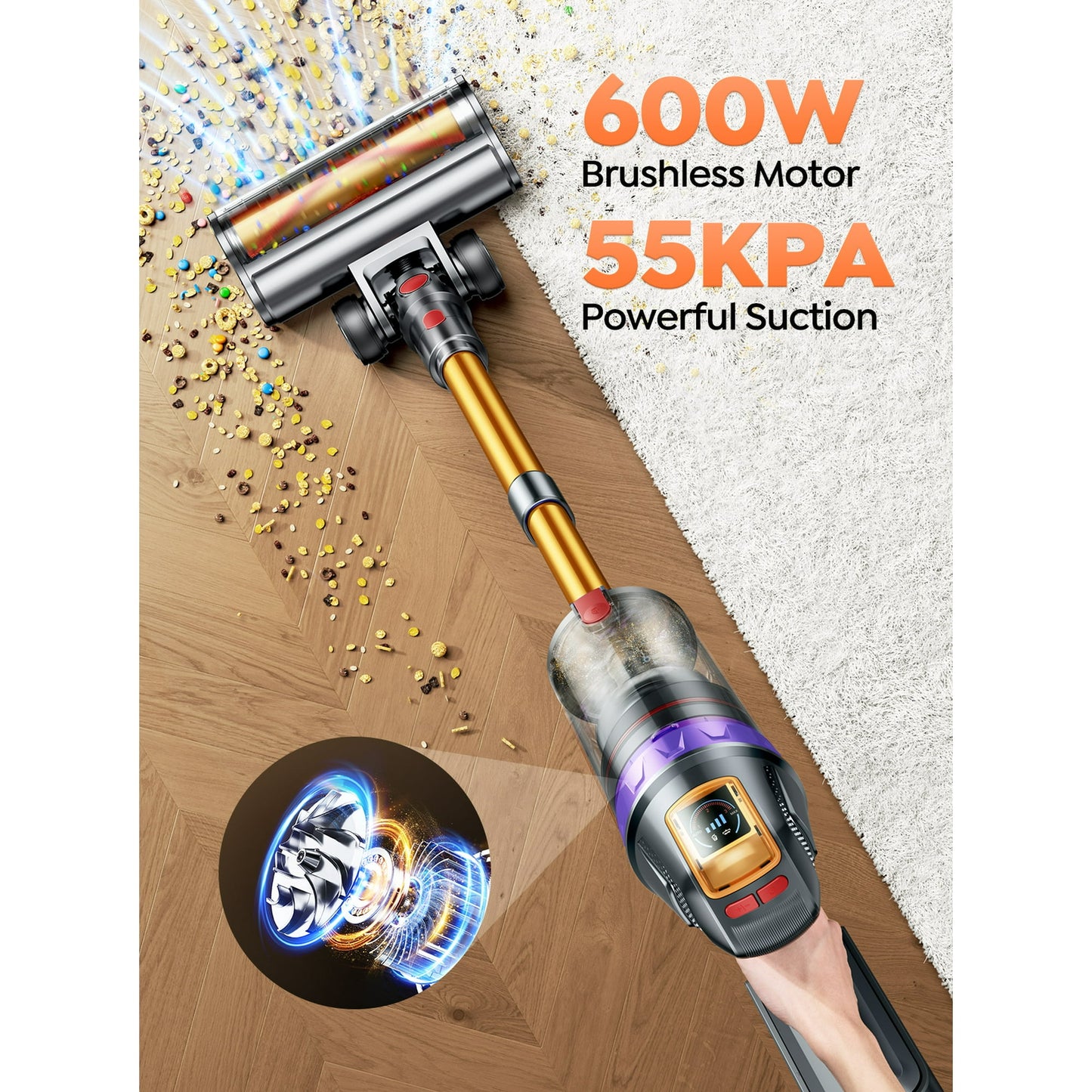 Buture Cordless Stick Vacuum Cleaner