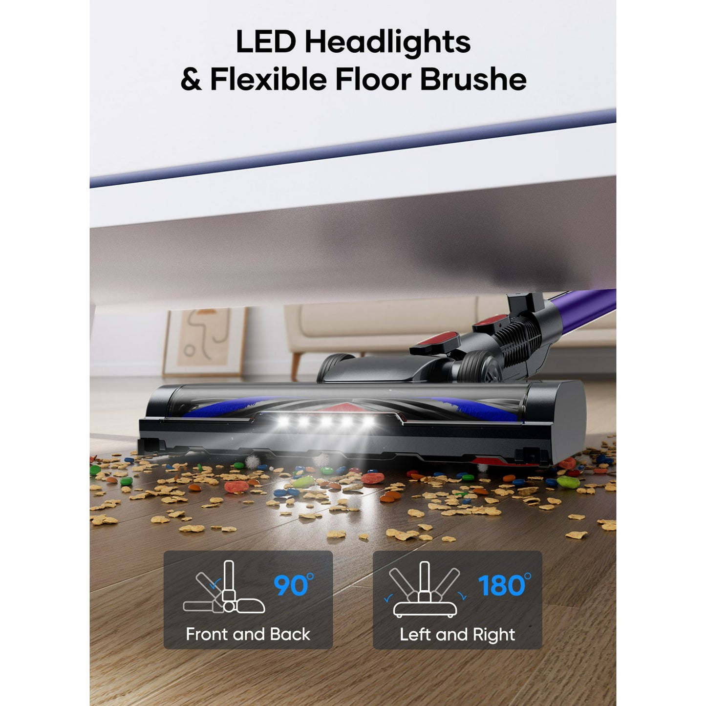 Laresar V10 Cordless Stick Vacuum Cleaner