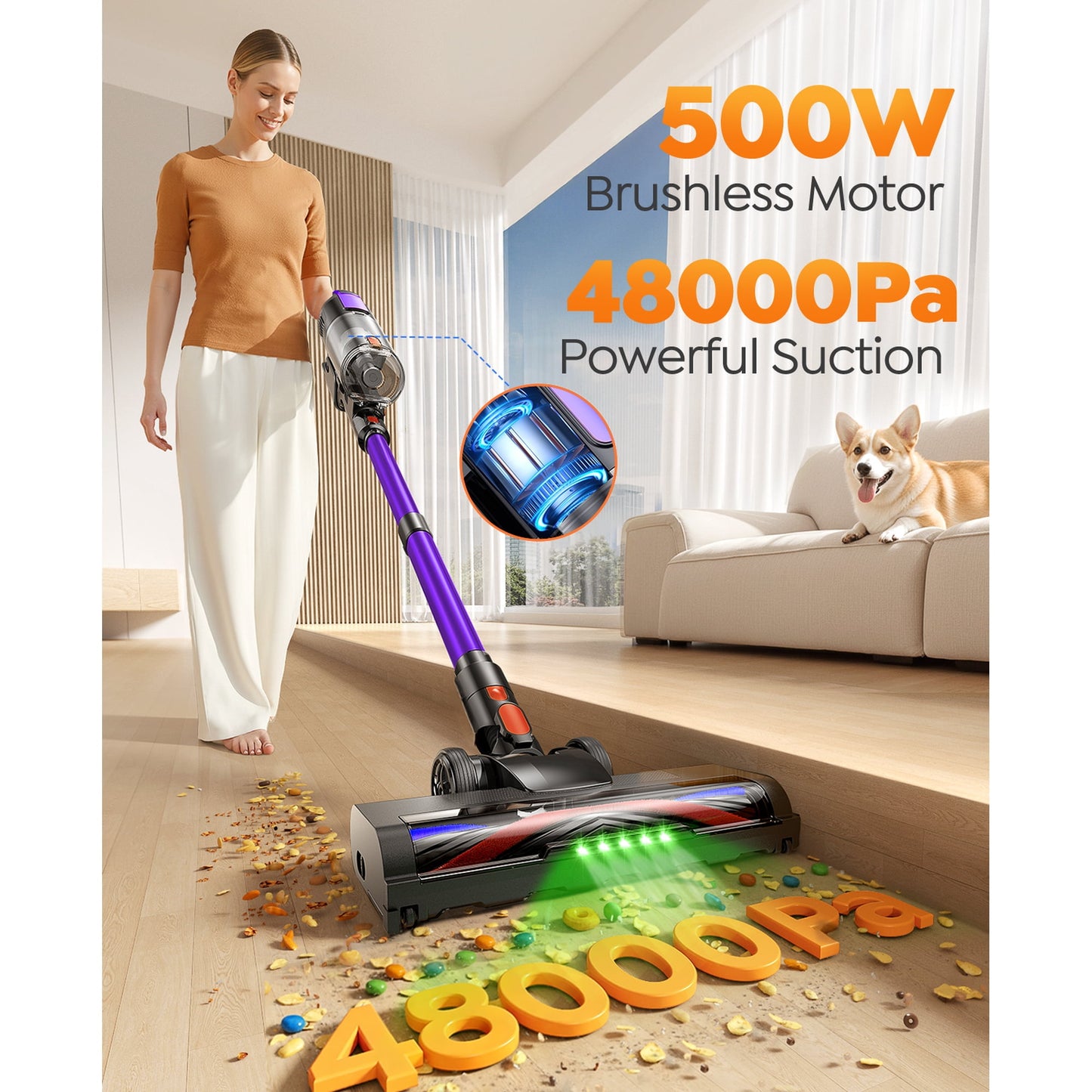 Buture VC100 Cordless Stick Vacuum Cleaner