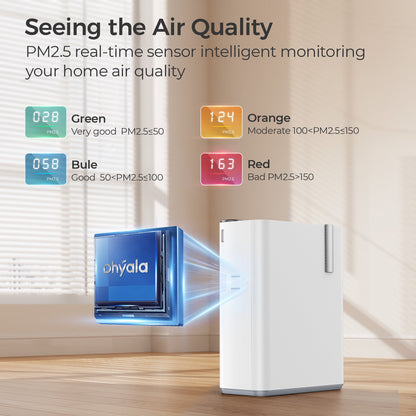 Dhyala KJ01 Air Purifier for Allergies and Asthma