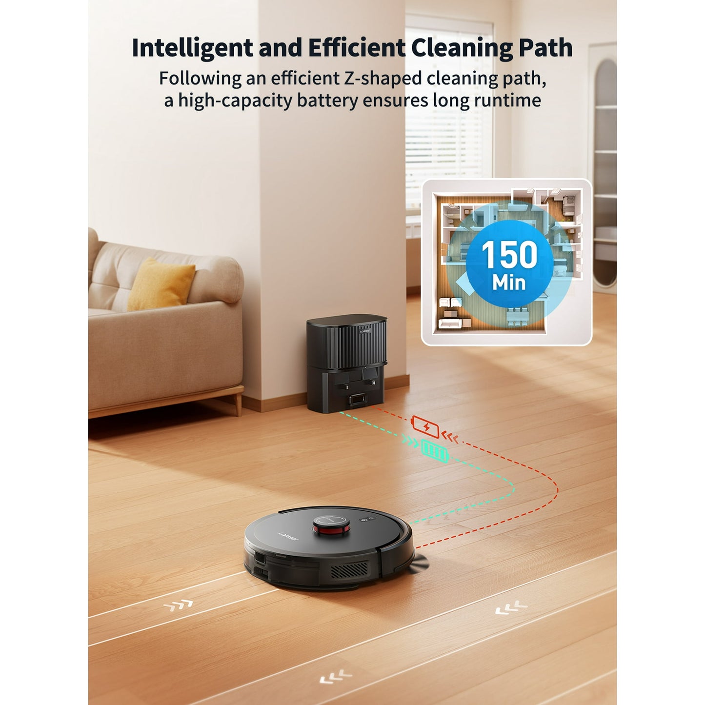 Laresar L20+ Self-Emptying Robot Vacuum and Mop Combo