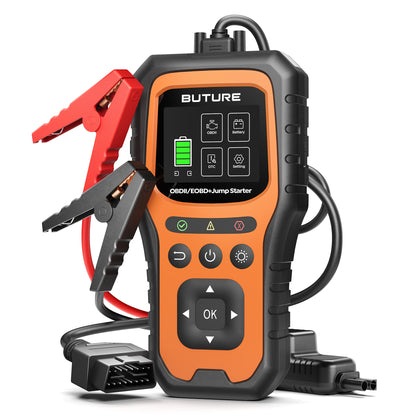 BUTURE 5000A Car Jump Starter with OBD II Scanner, 12V Portable Car Battery Booster for All Gas / 10.0L Diesel Engines