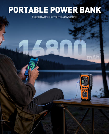 BUTURE 5000A Car Jump Starter with OBD II Scanner, 12V Portable Car Battery Booster for All Gas / 10.0L Diesel Engines