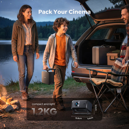 TOPTRO Google TV Projector, Native 1080P Smart Projector Support 4K, Auto Focus & Keystone, 90° Rotatable Stand, Short Throw Home Theater Projector with WiFi & Bluetooth