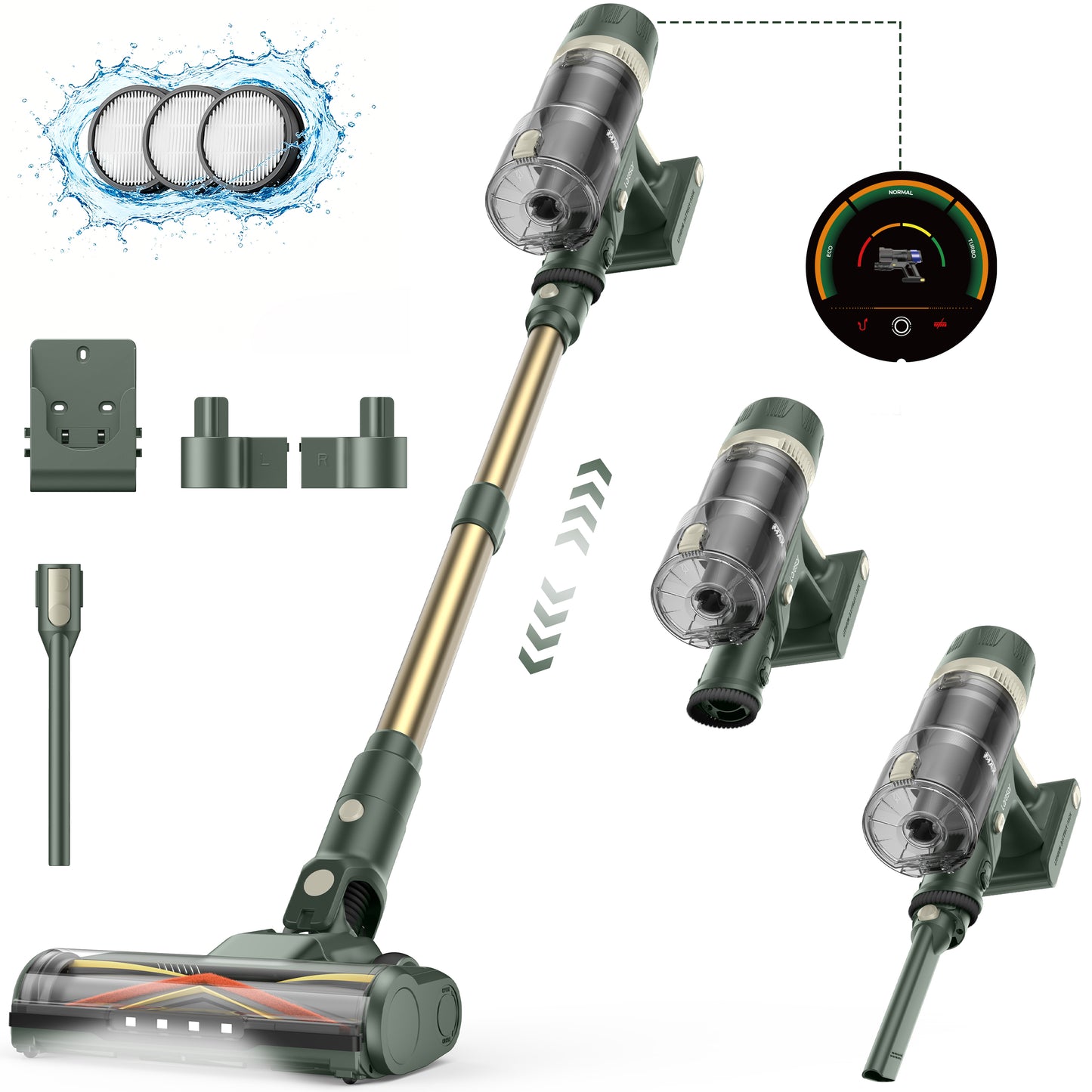 Laresar V12 Cordless Stick Vacuum Cleaner