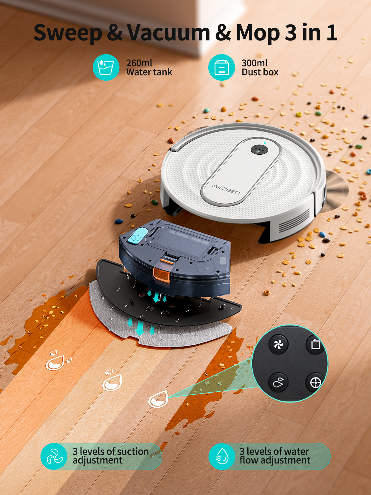 LARESAR P10 Robot Vacuum Cleaner
