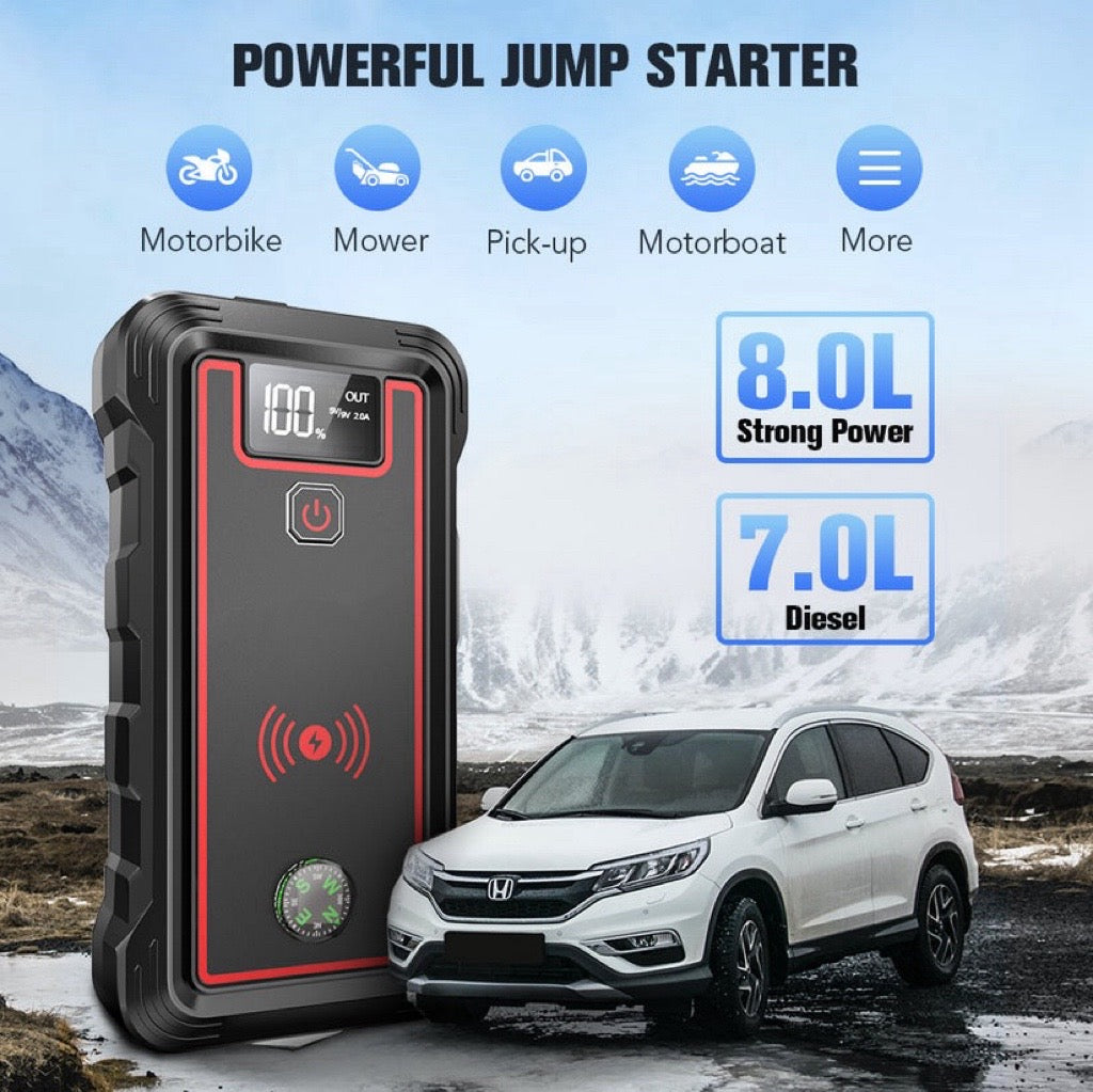 BUTURE Car Jump Starter 4000A 23800mAh Auto Booster(All Gas or 8.0L Diesel)