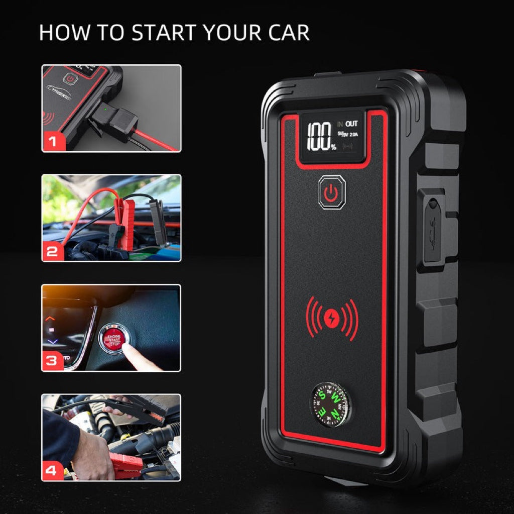 BUTURE Car Jump Starter 4000A 23800mAh Auto Booster(All Gas or 8.0L Diesel)